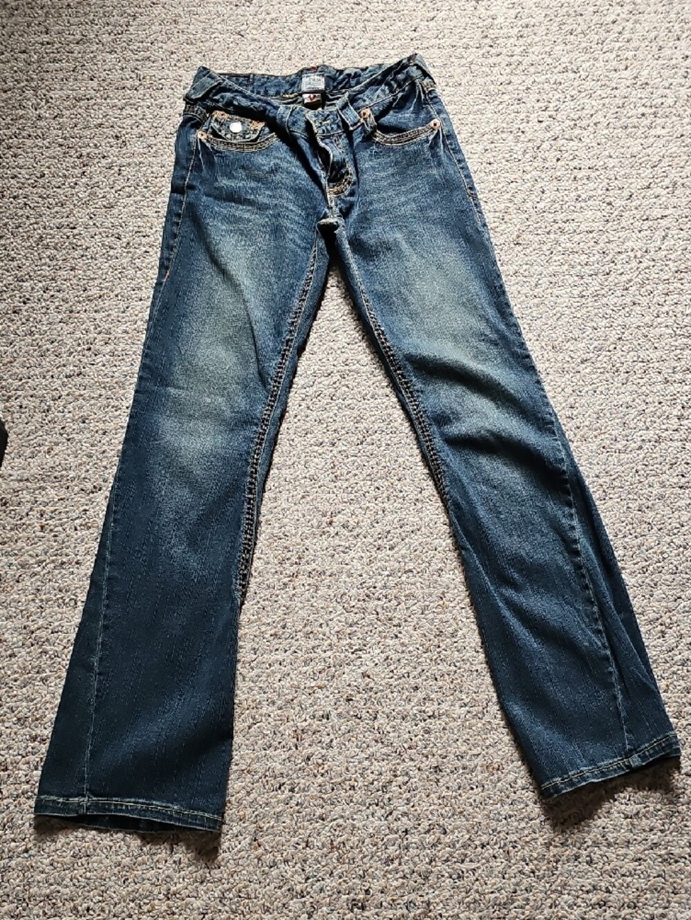 True Religion Women’s Bootcut Jeans in Dark Blue Wash.  28 Waist - Picture 2 of 7